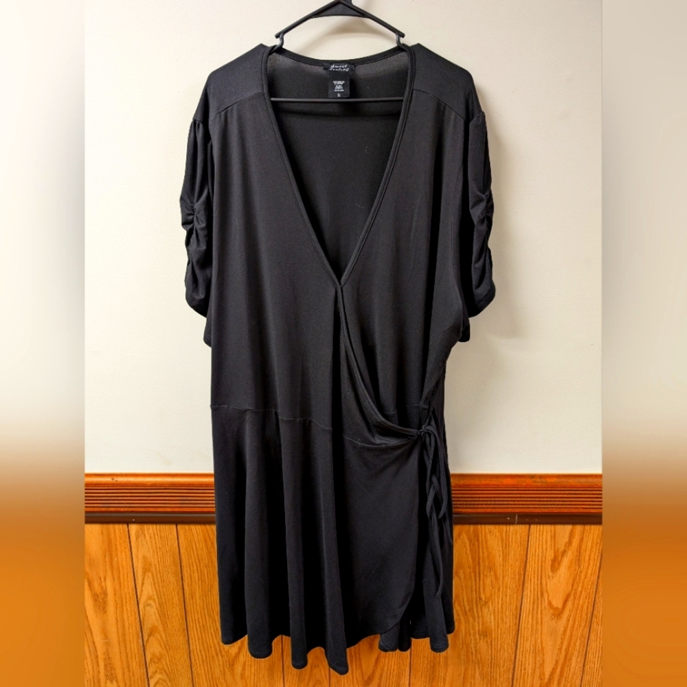 Sweet Society Black Wrap Dress - Plus Size 5